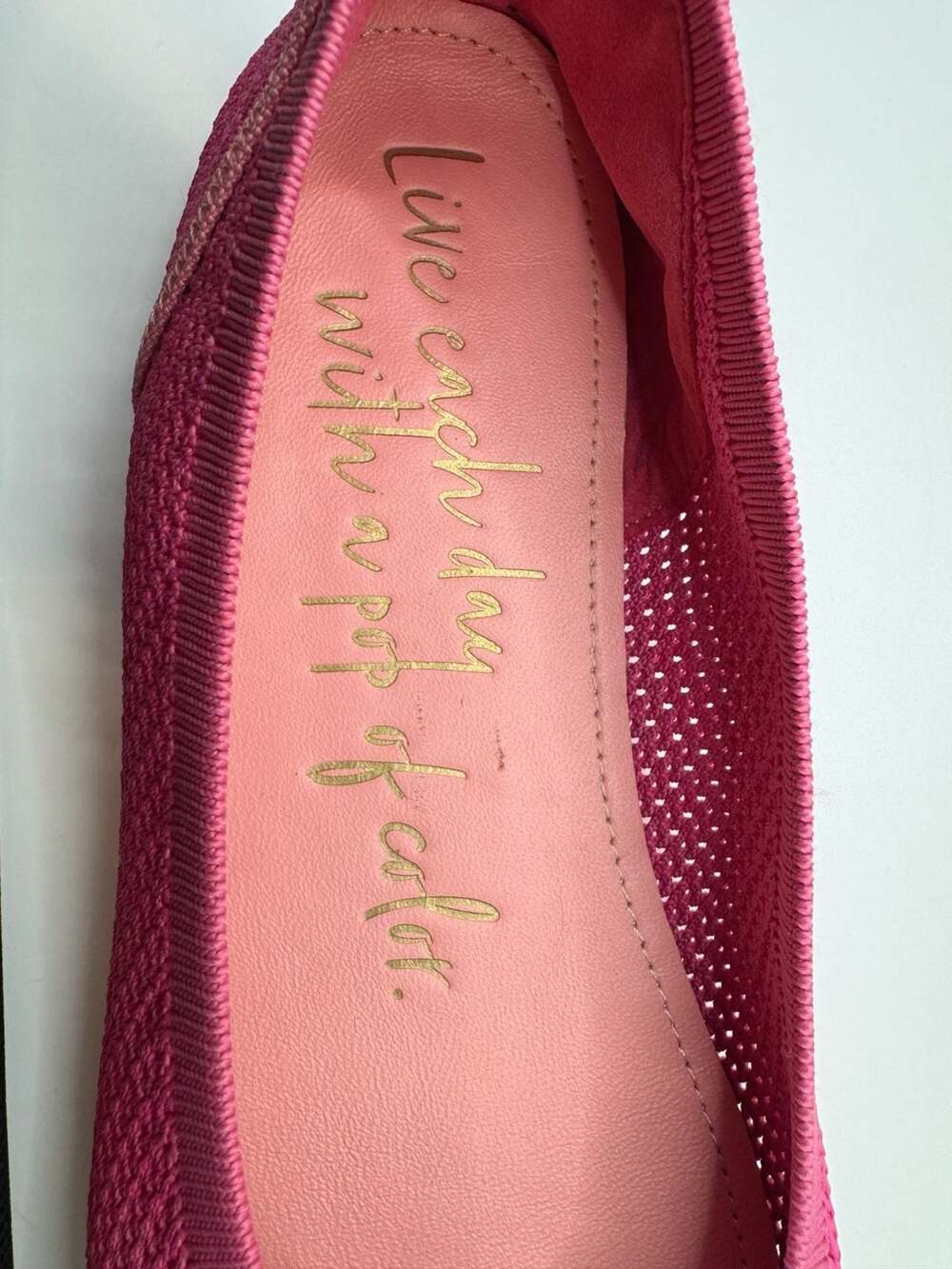 Poppies with Purpose The Signature Pink Shoe Knitted Ballet Flats 11 - Picture 9 of 11